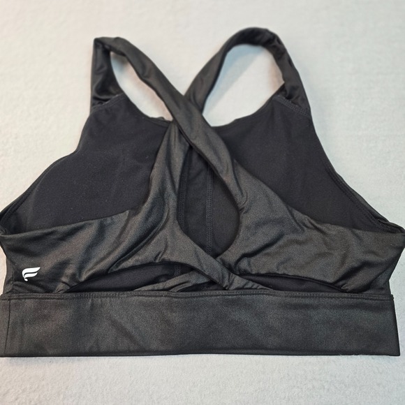 Fabletics Other - Fabletics Black Sports Bra Womens Small Medium Strappy Cross Back Medium Support